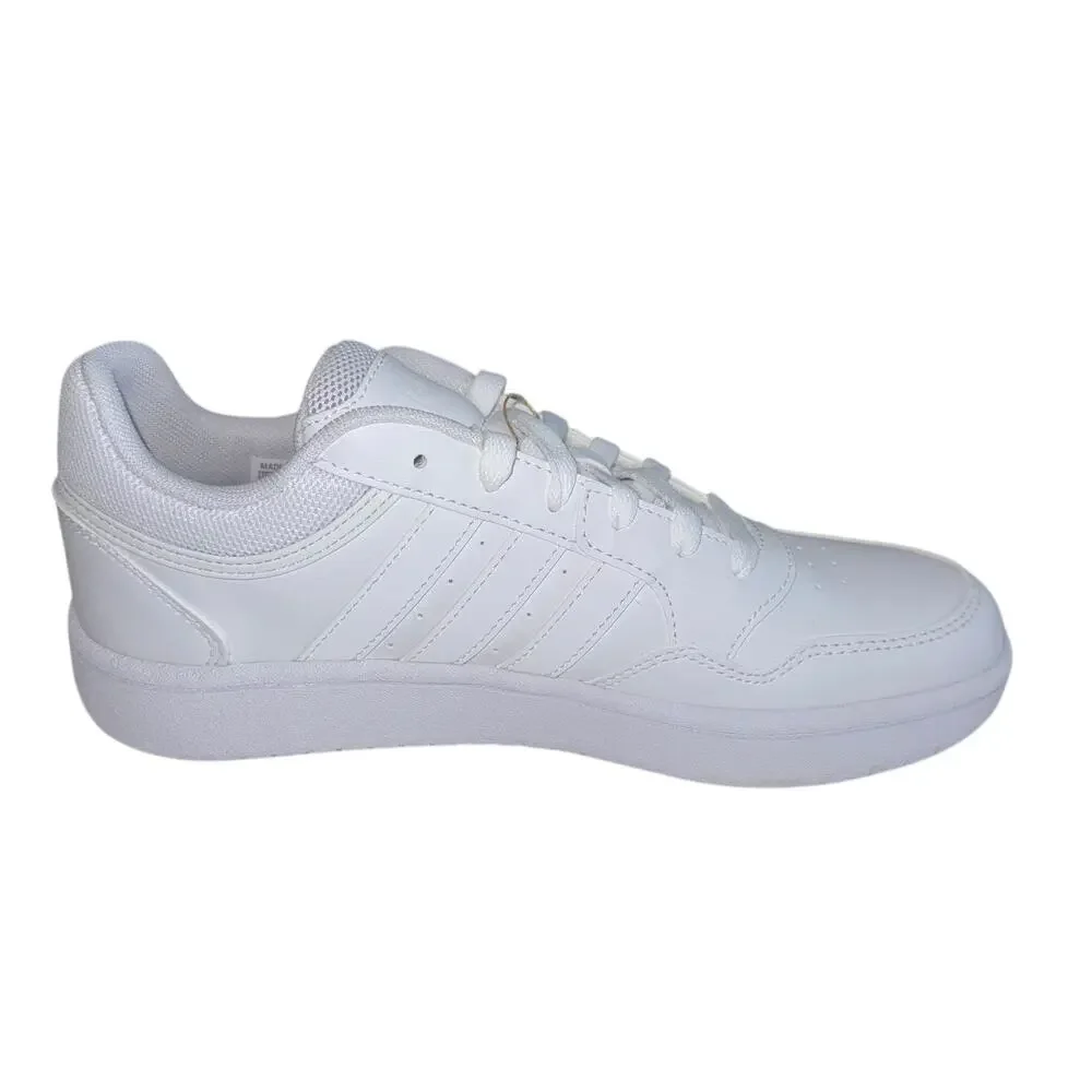 Adidas Hoops 3.0 Youth Boys White Basketball Sneaker Lace Up SZ/7